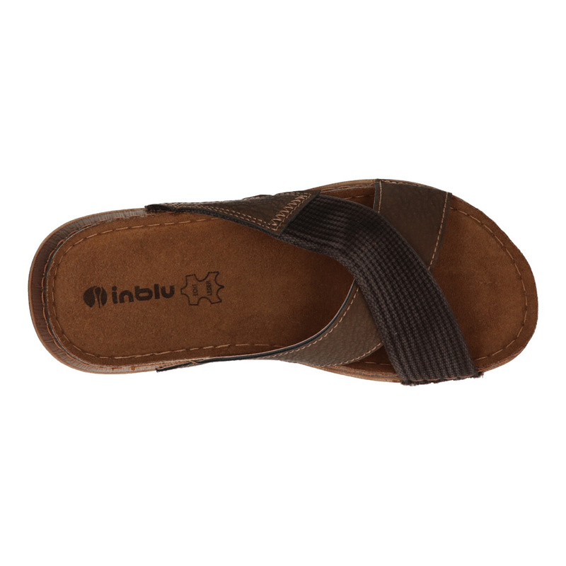 Geplooid Pef betreuren Inblu Slipper Bruin - Slippers - Schoenen - Heren - Berca.be