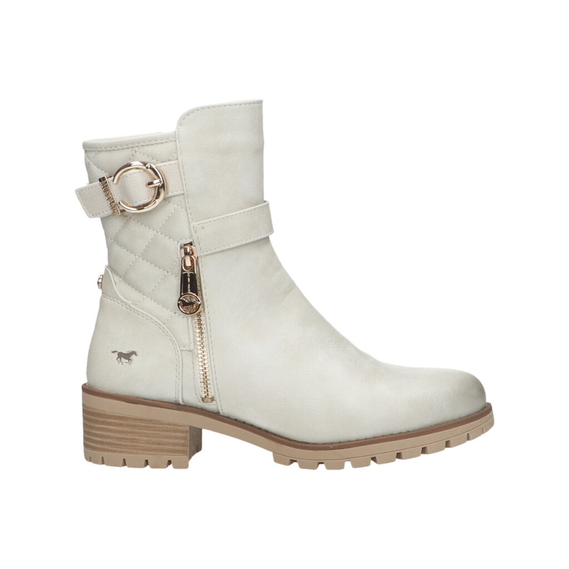 Mustang Bottillon beige Bottillons Chaussures Dames Berca.be