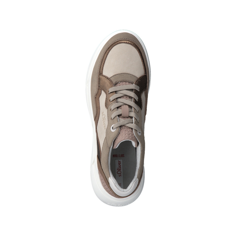 Achteruit opleiding activering S.oliver Lage sneaker Beige - Lage sneakers - Schoenen - Dames - Berca.be