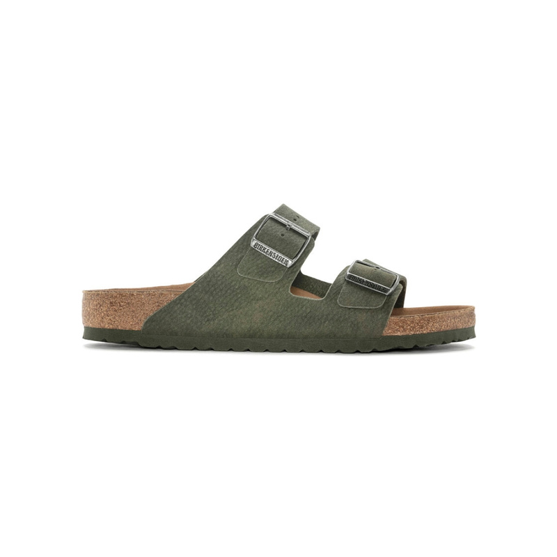 Validatie Natura Riet Birkenstock Slipper Kaki - Slippers - Schoenen - Heren - Berca.be