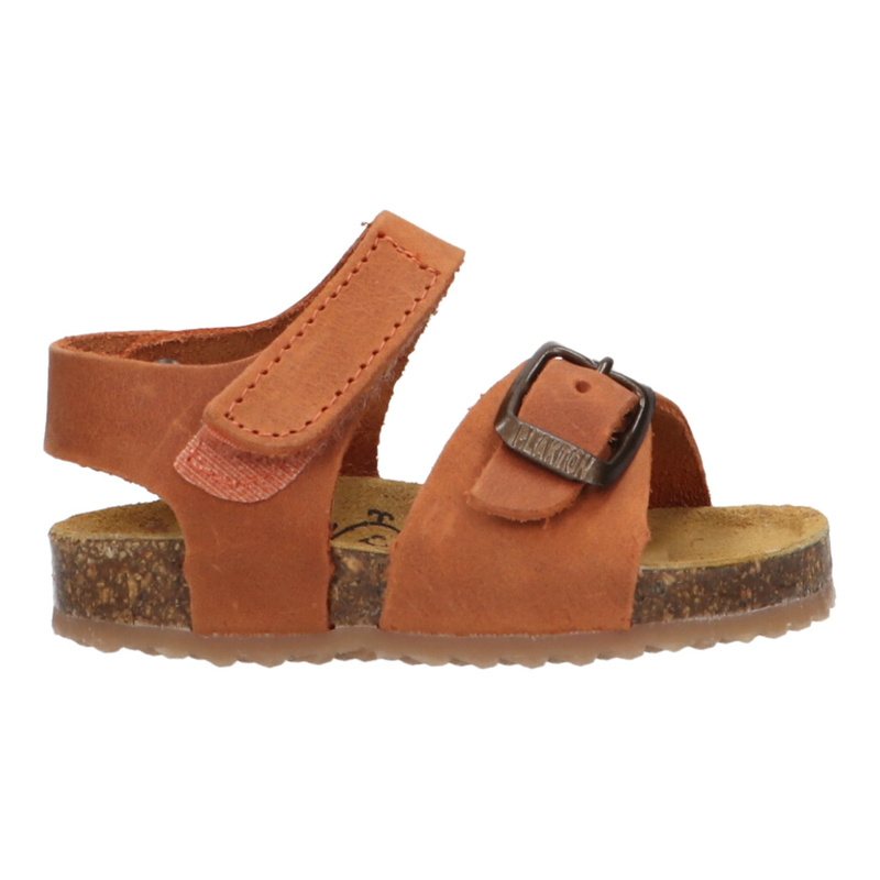 Toerist Oeganda Milieuvriendelijk Plakton Sandaal Cognac - Sandalen - Schoenen - Jongens - Kinderen - Berca.be