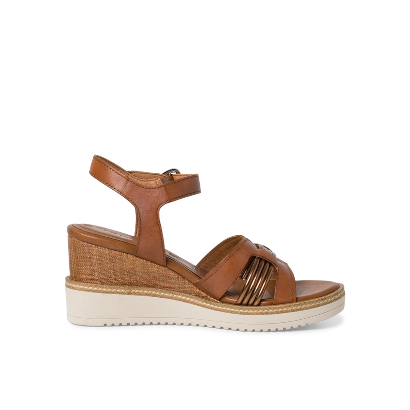 Tamaris Sandale cognac Sandales Chaussures Dames Berca.be