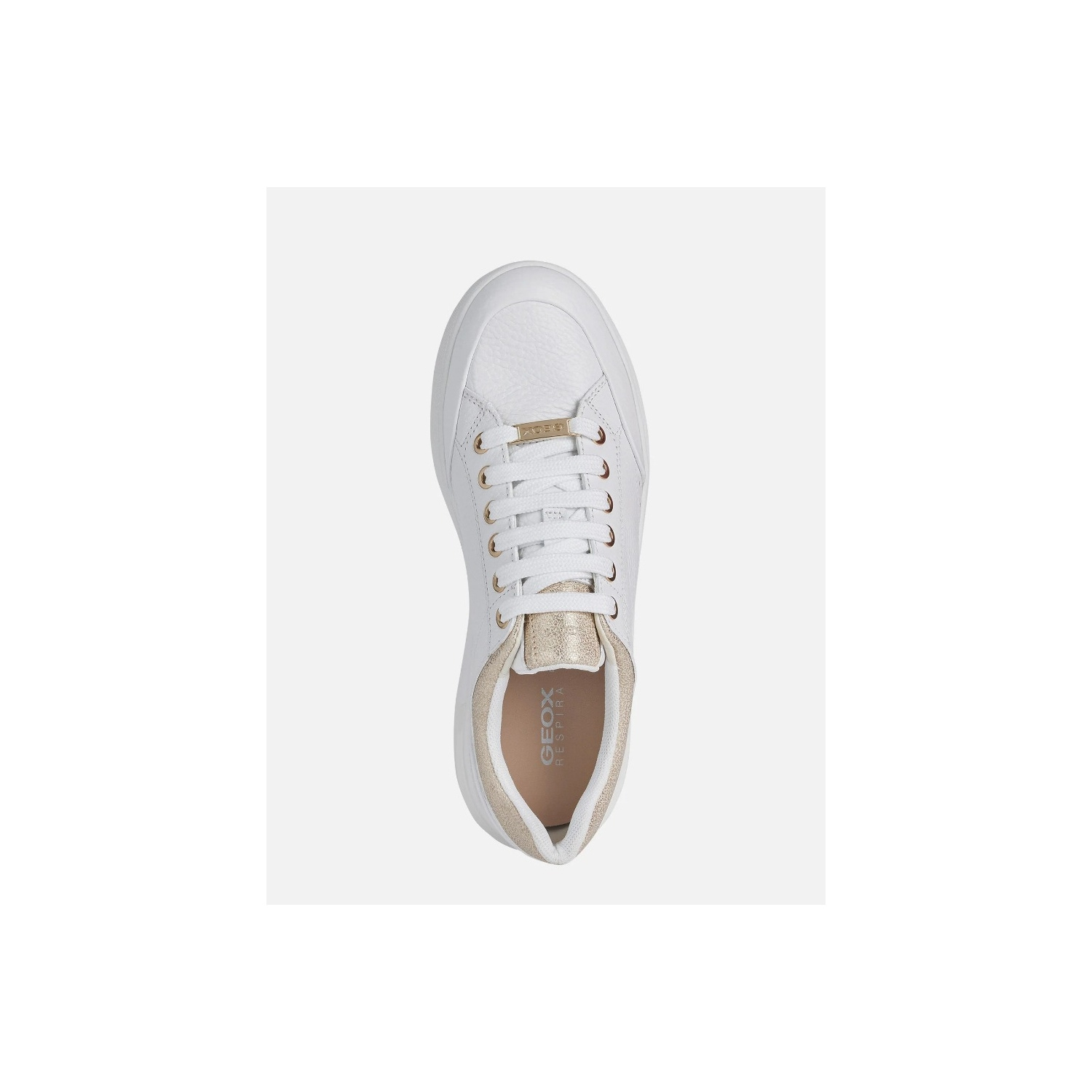 Geox respira on sale white sneakers