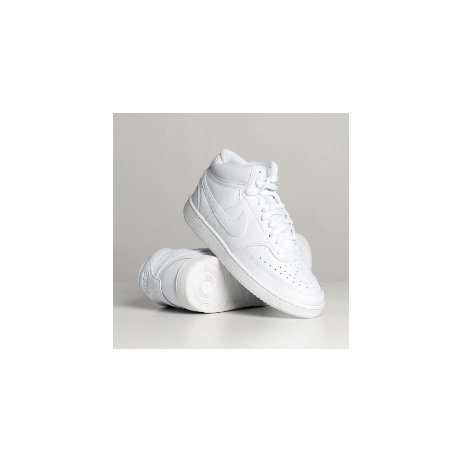 nike mid top white sneakers
