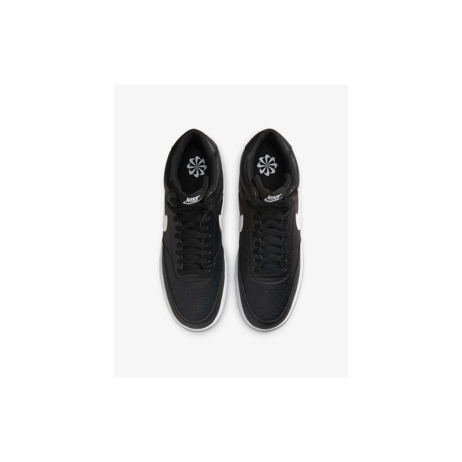 power hi shine tight in black & white nike