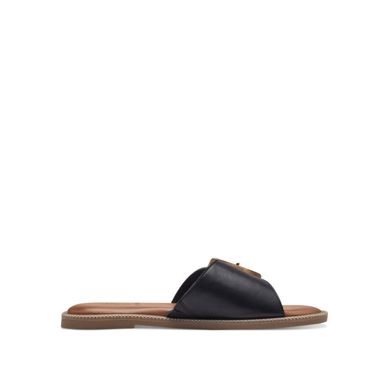 S.oliver Tong noir Tongs Chaussures Dames Berca.be