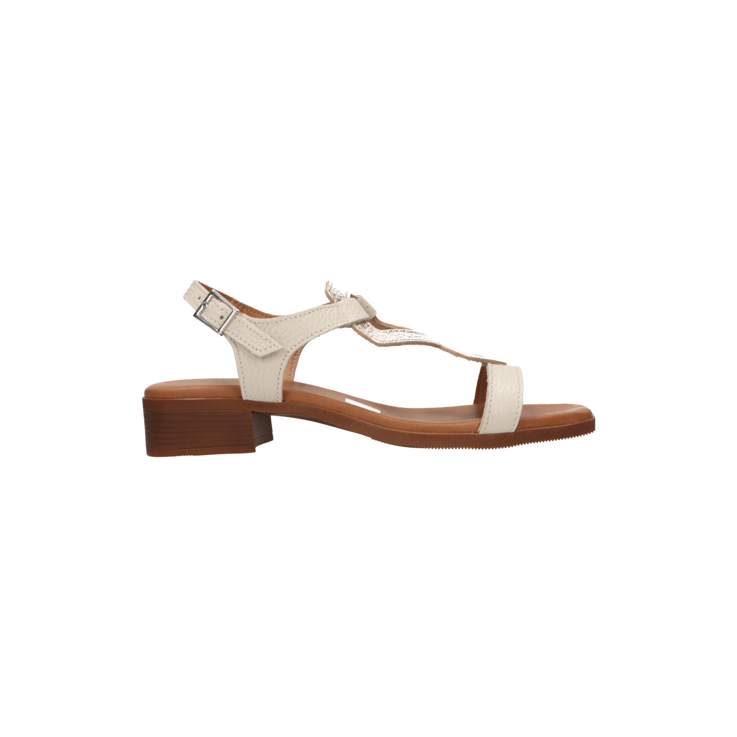 Sandales Oh! My Sandals 5425 - Cuir Brillant à Bandes Croisées - Talon 3.8cm
