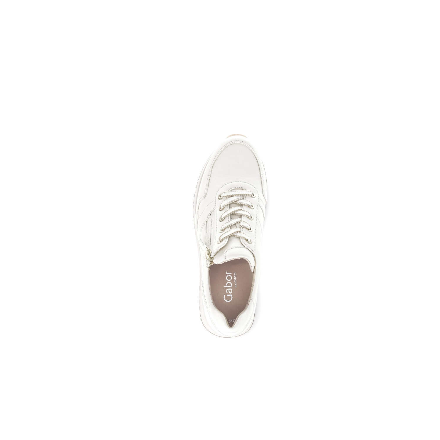 Gabor Comfort - Sneakers - Wit - Kalfsnappaleer - Verwisselbaar Opti Fit-voetbed