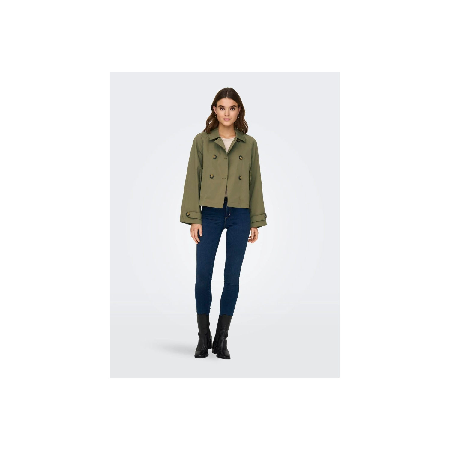 O.n.l.y. Veste kaki Vestes Vetements Dames Berca.be