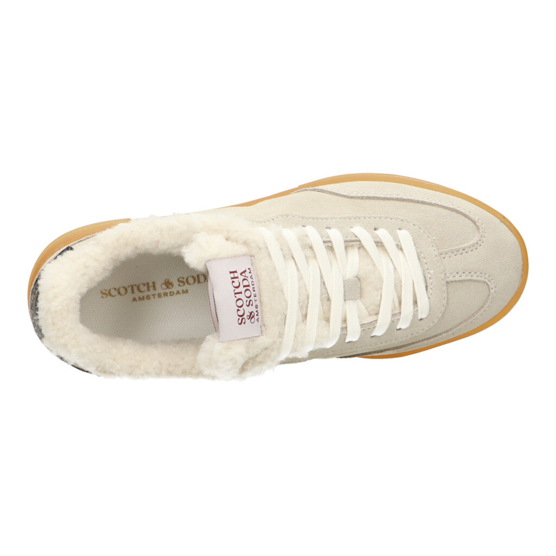 Scotch Soda Basket basse beige Baskets basses Chaussures Dames Berca.be
