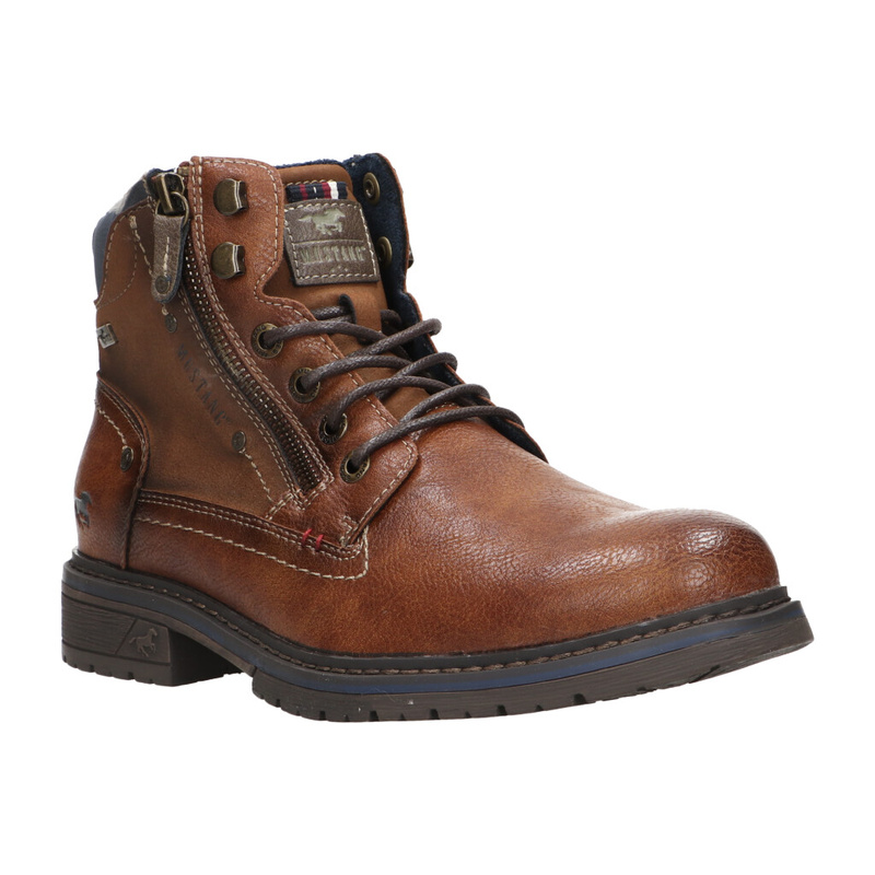 Mustang Bottine à lacets brun 312276_0002.jpg