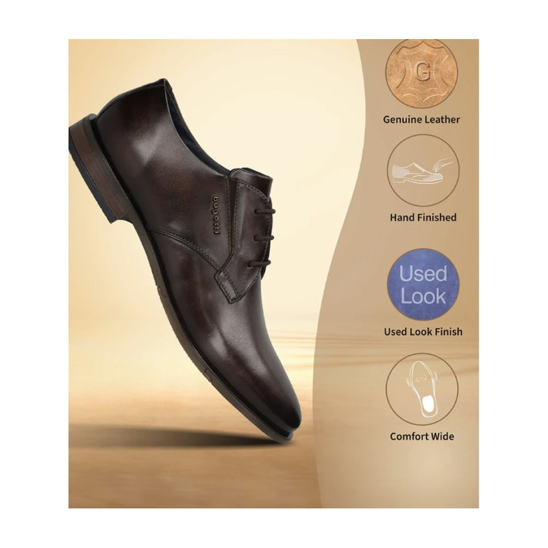 Bugatti Geklede veterschoen Bruin 331396_0003.jpg