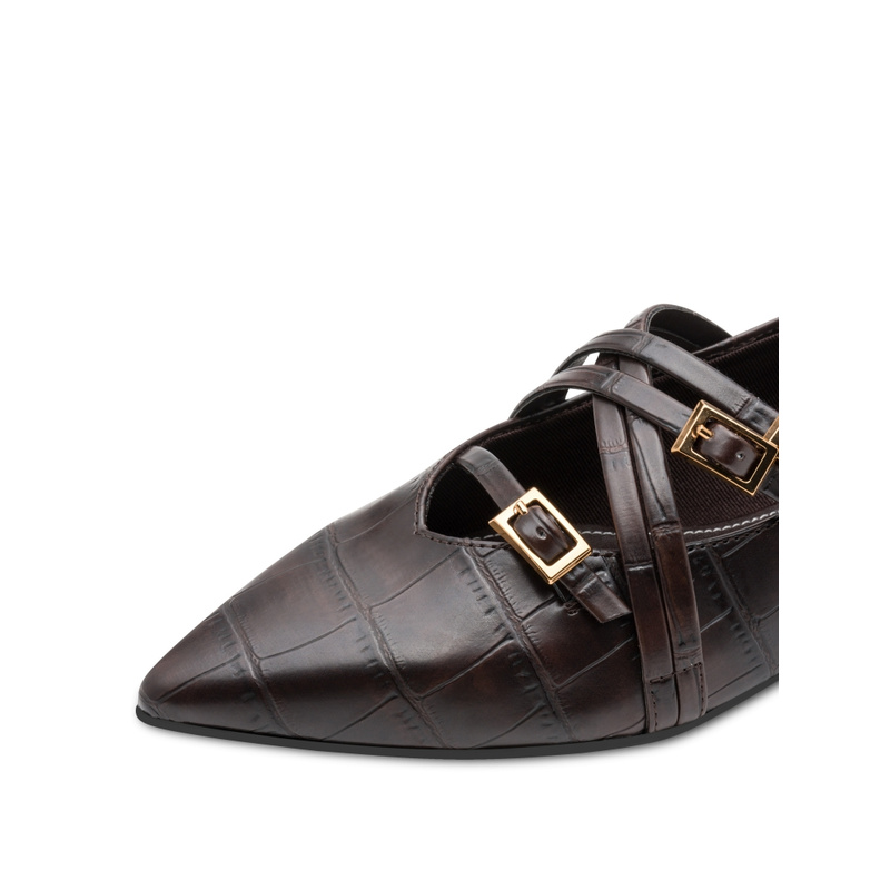 Tamaris Ballerine / chaussure à ceinture brun 335519_0003.jpg