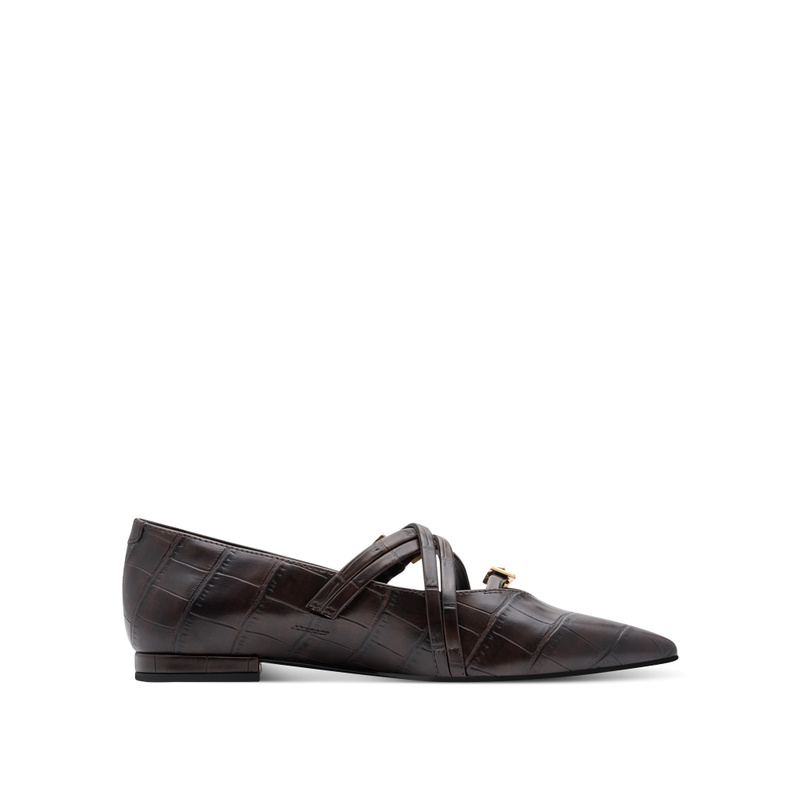 Tamaris Ballerine / chaussure à ceinture brun 335519_0004.jpg