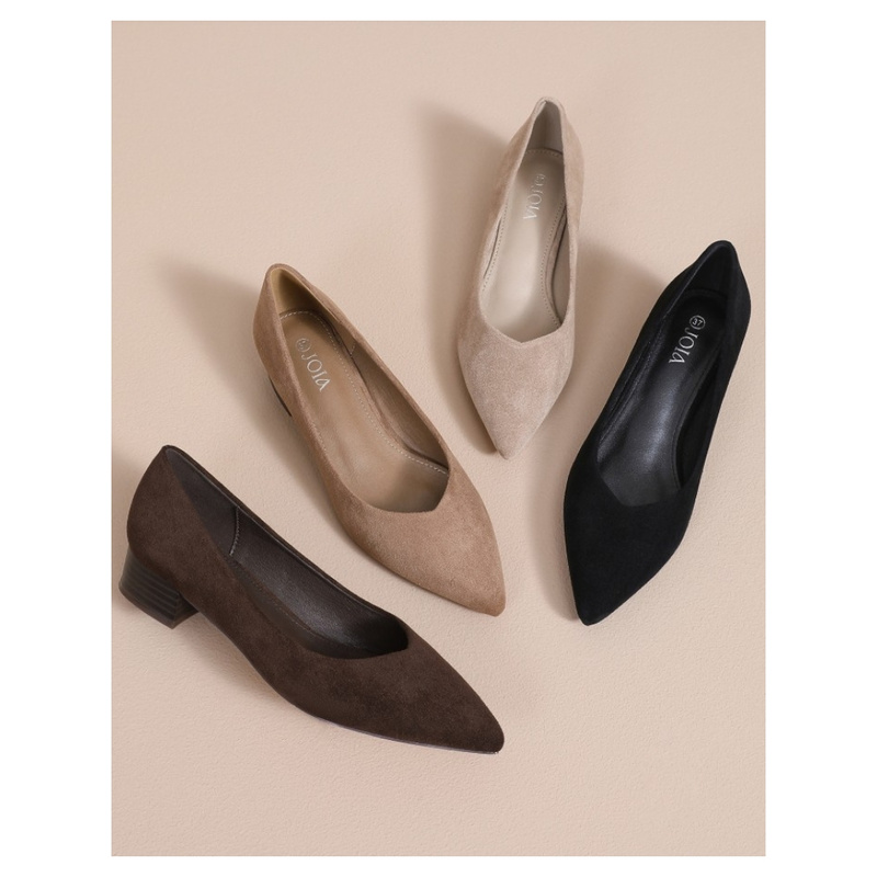 Selected By La.ra Ballerine / chaussure à ceinture noir 336315_0003.jpg