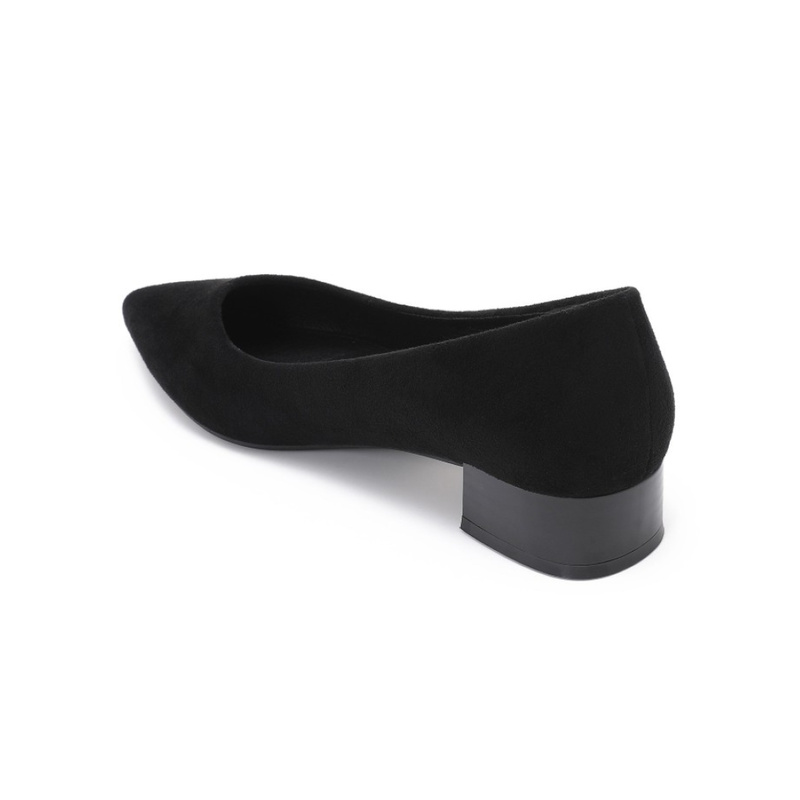Selected By La.ra Ballerine / chaussure à ceinture noir 336315_0006.jpg