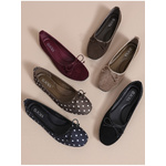 Selected By La.ra Ballerine / chaussure à ceinture bordeaux 336318_0003.jpg