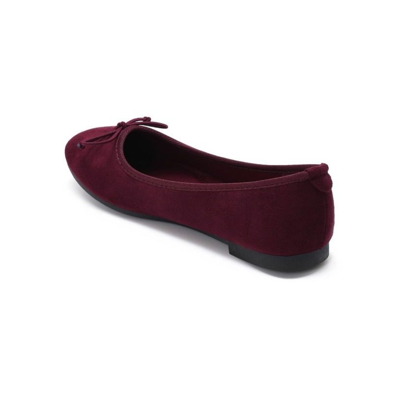 Selected By La.ra Ballerine / chaussure à ceinture bordeaux 336318_0006.jpg