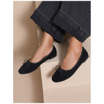 Selected By La.ra Ballerine / chaussure à ceinture noir 336319_0002.jpg