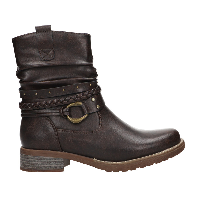 Selected By La.ra Boots / enkellaars Bruin 336007_0001.jpg