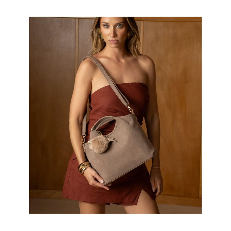 Selected By La.ra Handtas Taupe 336602_0003.jpg