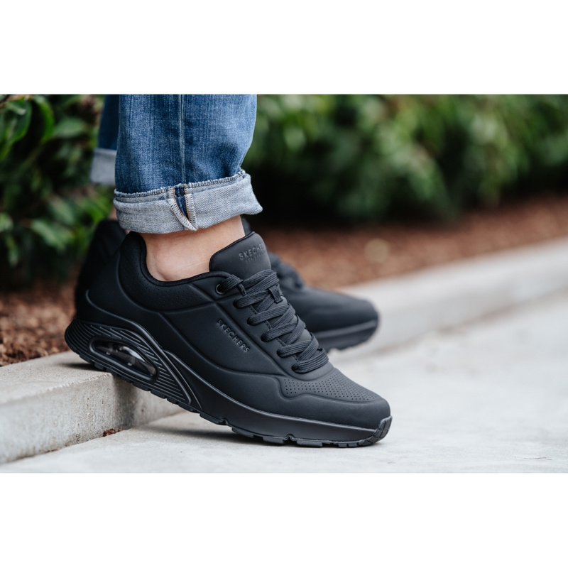 Lee Buiten stuk Skechers Lage sneaker Zwart - Comfortschoenen - Schoenen - Heren - Berca.be